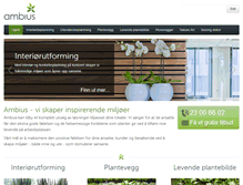 Tablet Screenshot of ambius.no